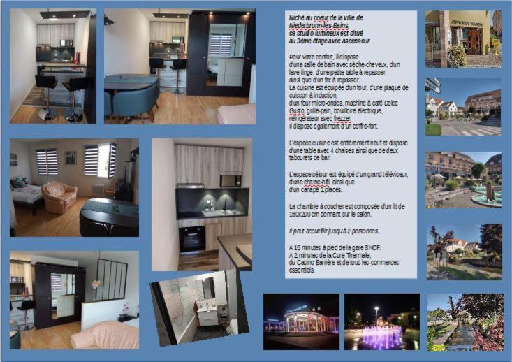 Charmant Studio Classe 3 Etoiles Au Coeur De Niederbronn-Les-Bains Luaran gambar